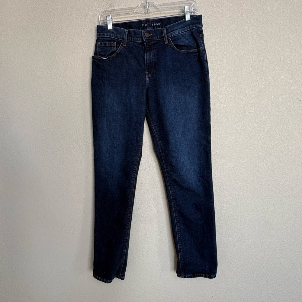 Mott & Bow Boyfriend Dark Blue Jeans Women’s 29 High Rise Classic Straight - Picture 3 of 9